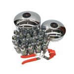 RDP  Chrome Hub Cover Kit 285 10 Stud w/Logo
