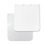 RDP Mudflap  Anti Spray Plain White    RDMF2430
