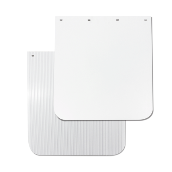 RDP Mudflap  Anti Spray Plain White    RDMF2430