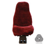 Wool seat cover National High-Back - Burgundy
