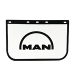 Mudflap white MAN Logo 14 x 22