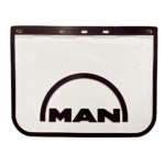 Mudflap white MAN Logo 18 x 24 Anti Spray