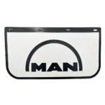 Mudflap white MAN Logo 13 x 24 Anti-Spray